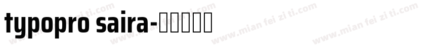 typopro saira字体转换